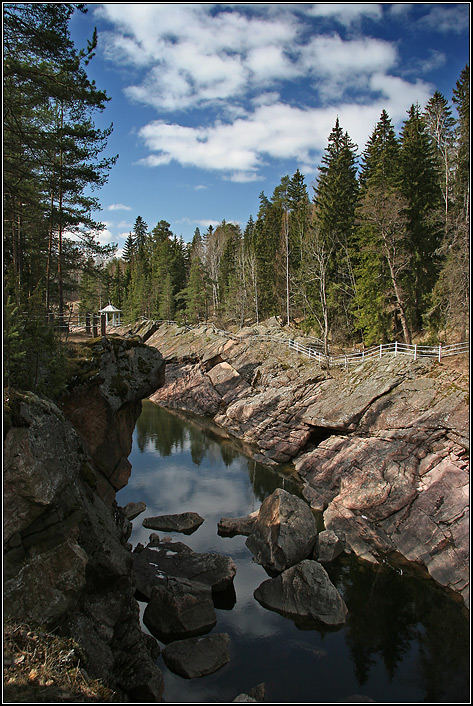 Rocks over the Vuoksa-river