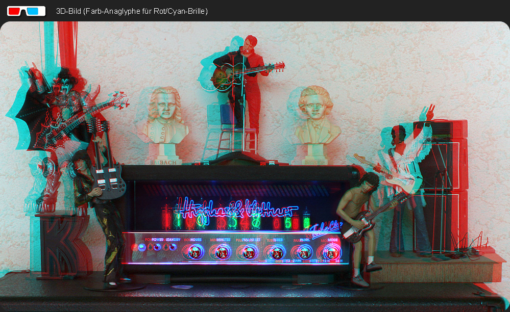 Rockstars Figuren 3D (Farb-Anaglyphe Rot/Cyan)