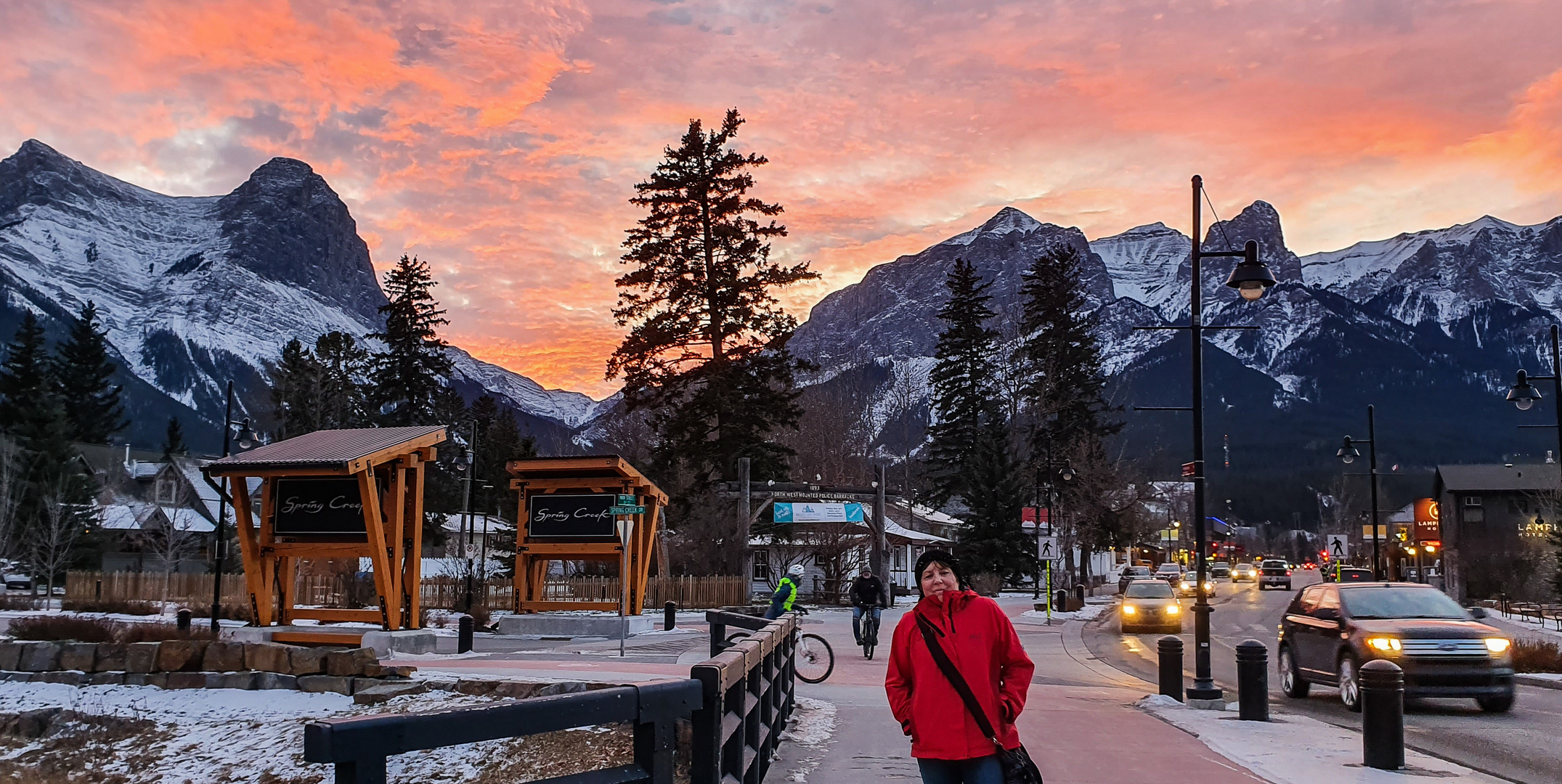 Rocky Mountains Blick von Canmore