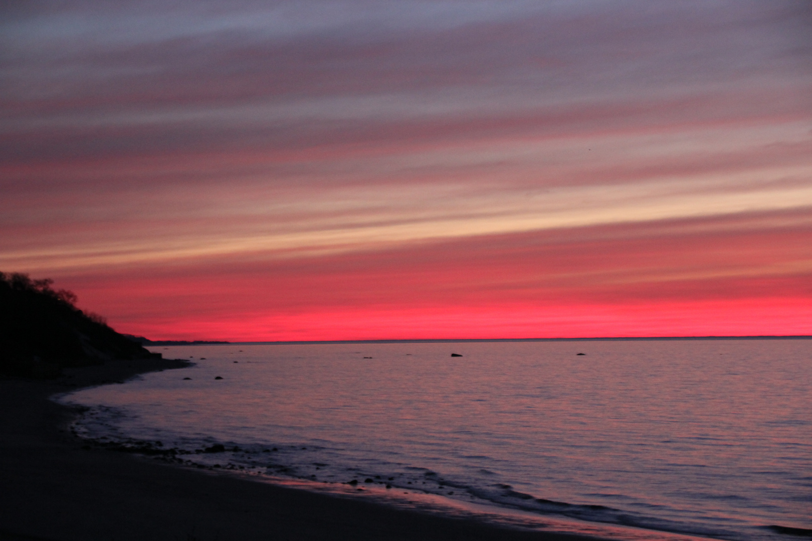 Rocky Point NY am Abend