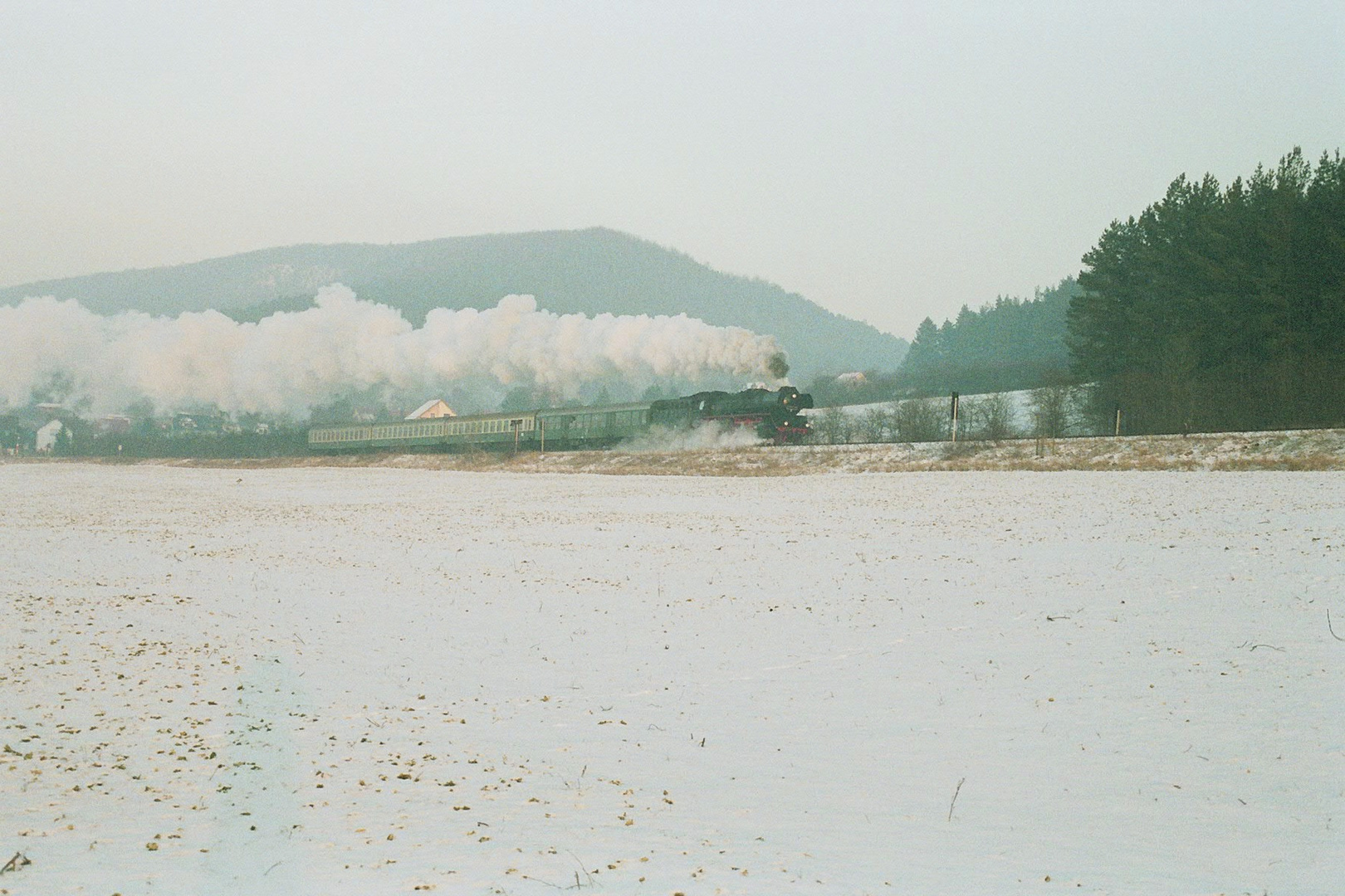 Rodelblitz auf dem Weg nach Oberhof bei Siegelbach 3