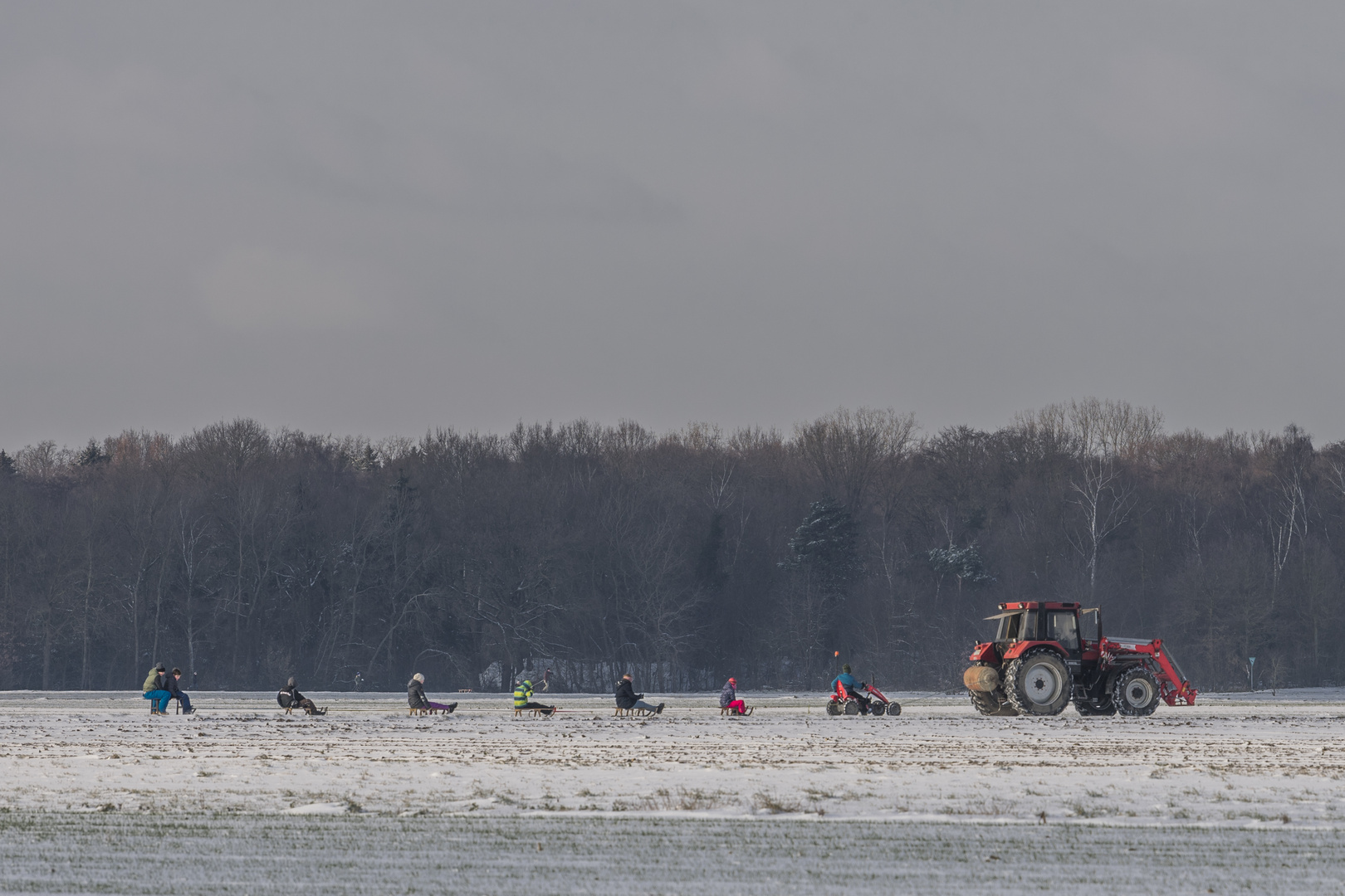 Rodeln am Niederrhein