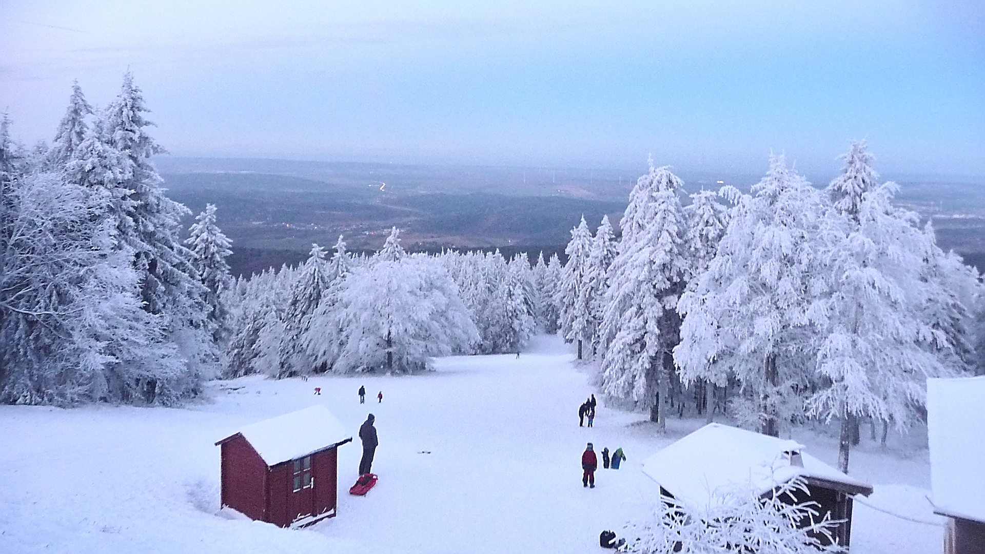 Rodelspaß auf dem Großen Inselsberg