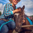 Rodeo Impressionen Cowboy Girl