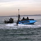 Rodeo in der Lagune von Venedig im Januar