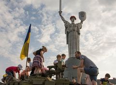 Rodina Mat Monument on Victory Day