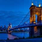 Roebling Bridge, Cincinnati at blue hour