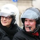 Römer ... Motorrad fahrend mit Pfeife