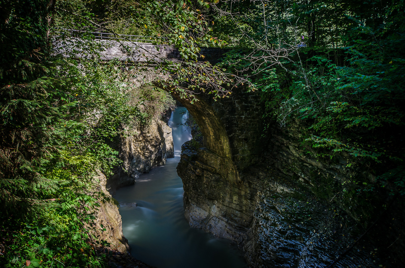 Römerbrücke im Tauglgebiet von der anderen Seite gesehen