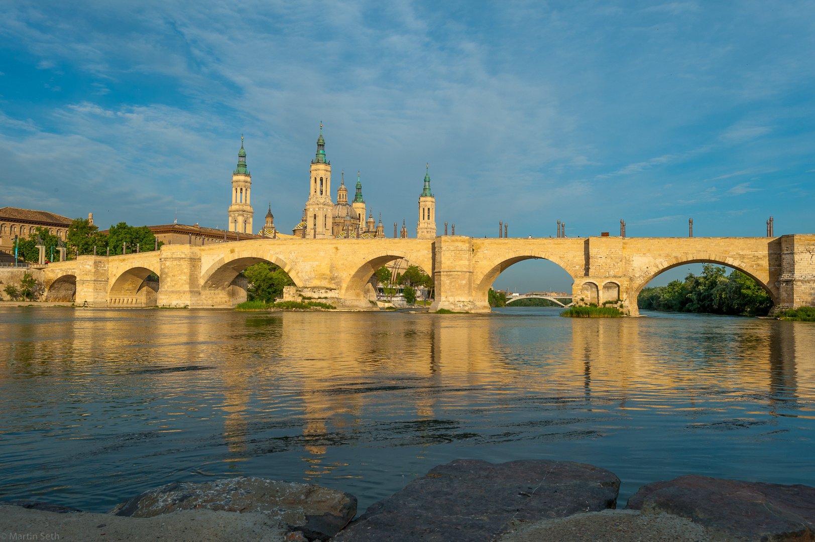 Römerbrücke über den Ebro in Zaragoza