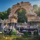 Römische Ruine im Schlosspark Schönbrunn in Wien