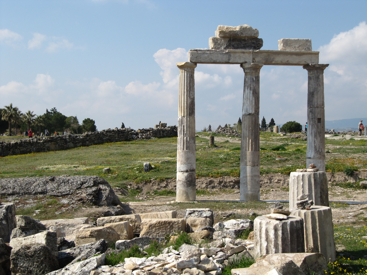 Römische Ruinen in der Nähe von Pamukkale