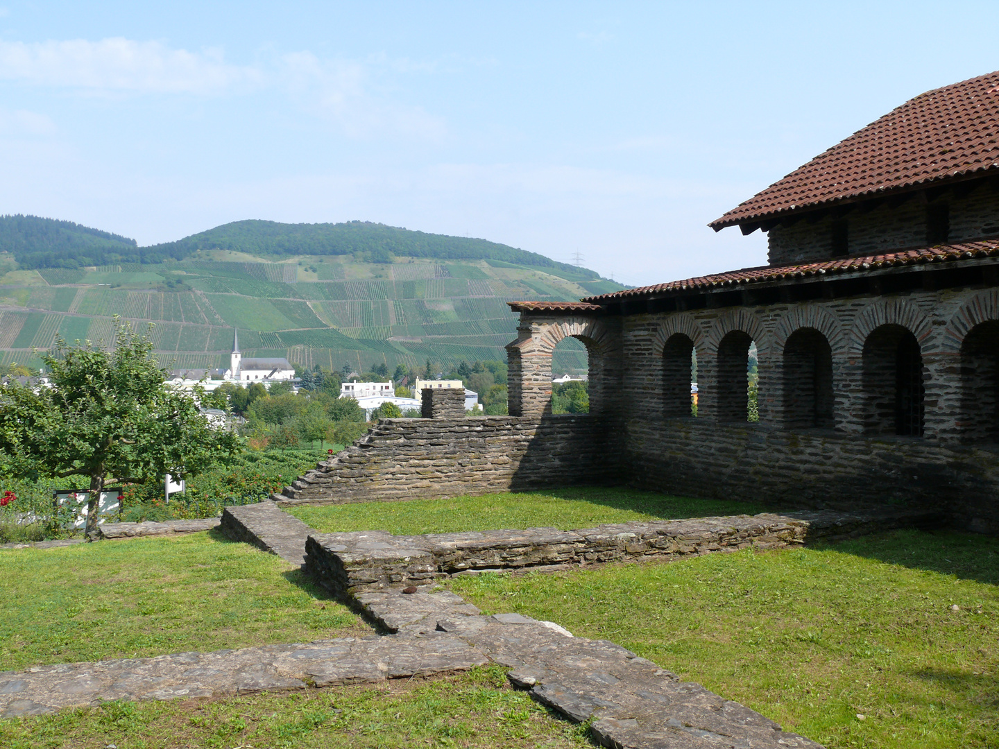 Römische Villa mit Blick in die Umgebung