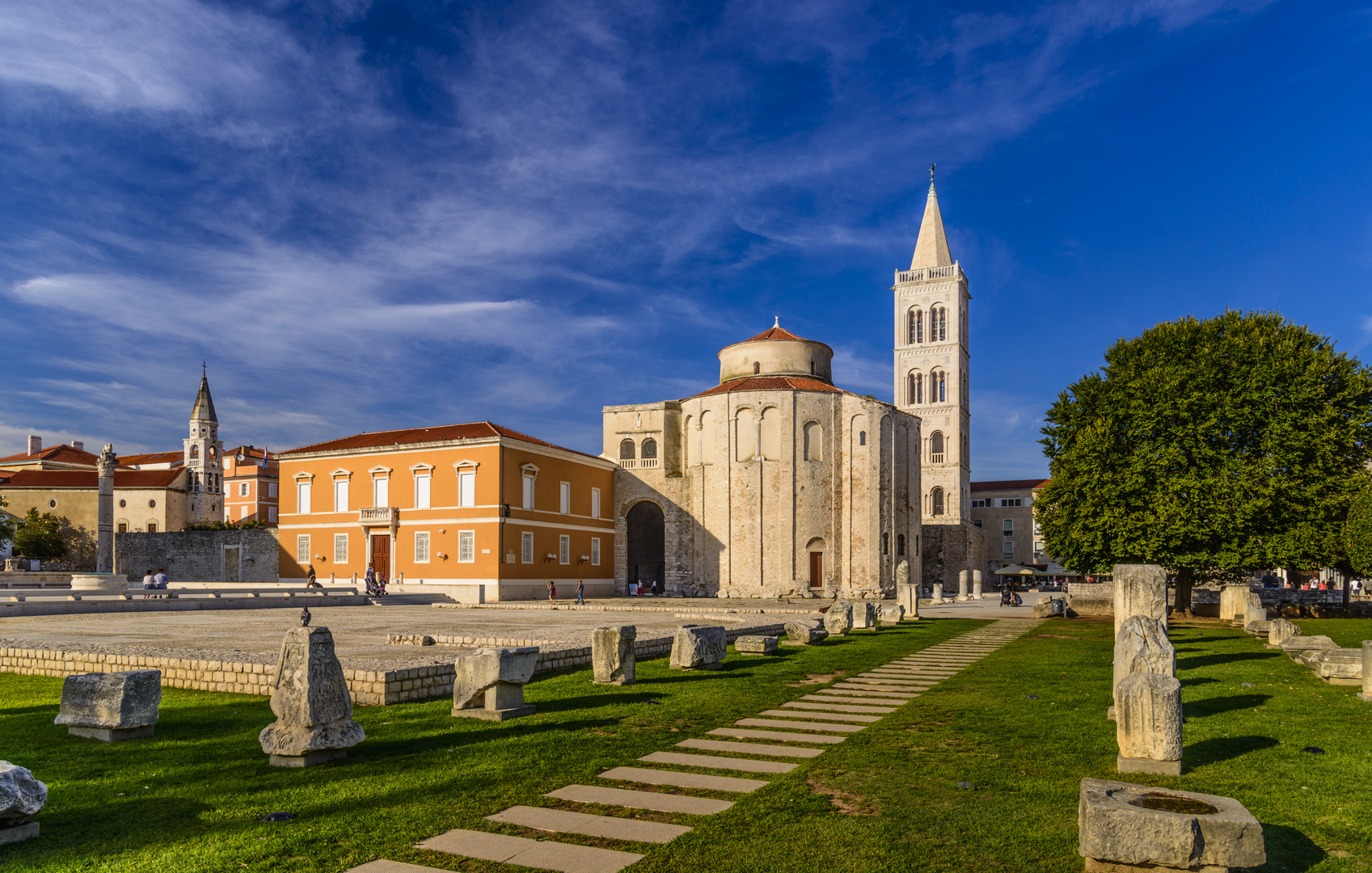 Römisches Forum mit Kathedrale 1, Zadar, Dalmatien, Kroatien