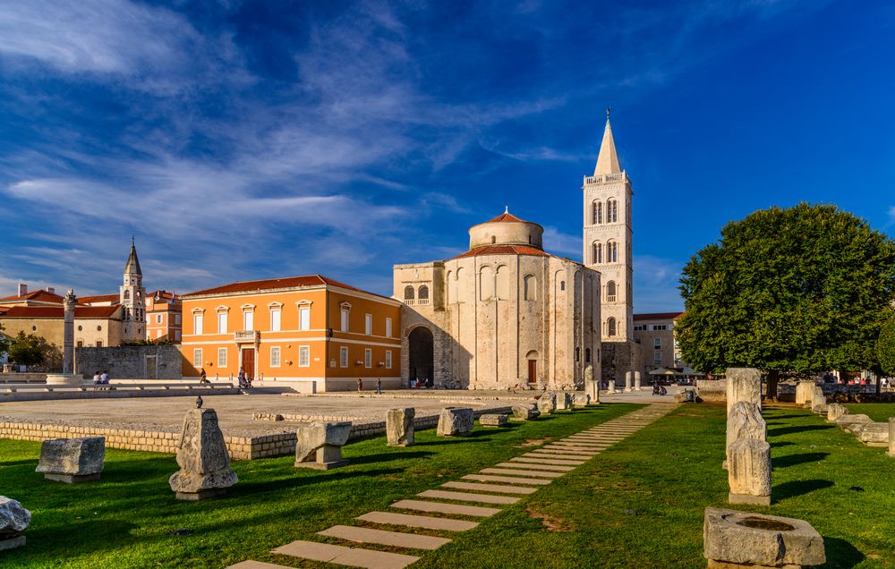 Römisches Forum mit Kathedrale 1, Zadar, Dalmatien, Kroatien