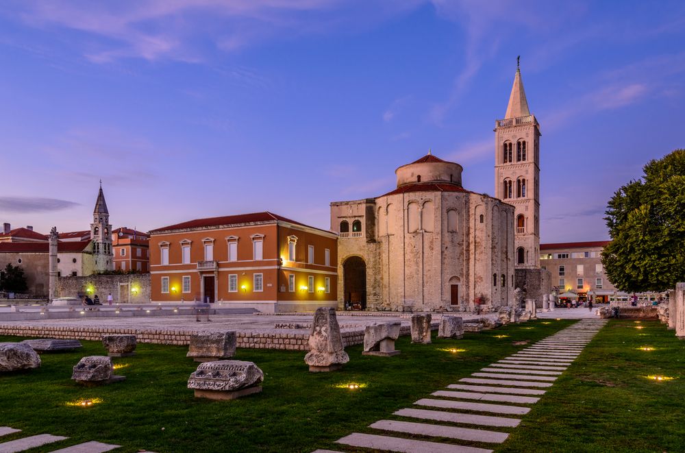 Römisches Forum mit Kathedrale 2, Zadar, Dalmatien, Kroatien