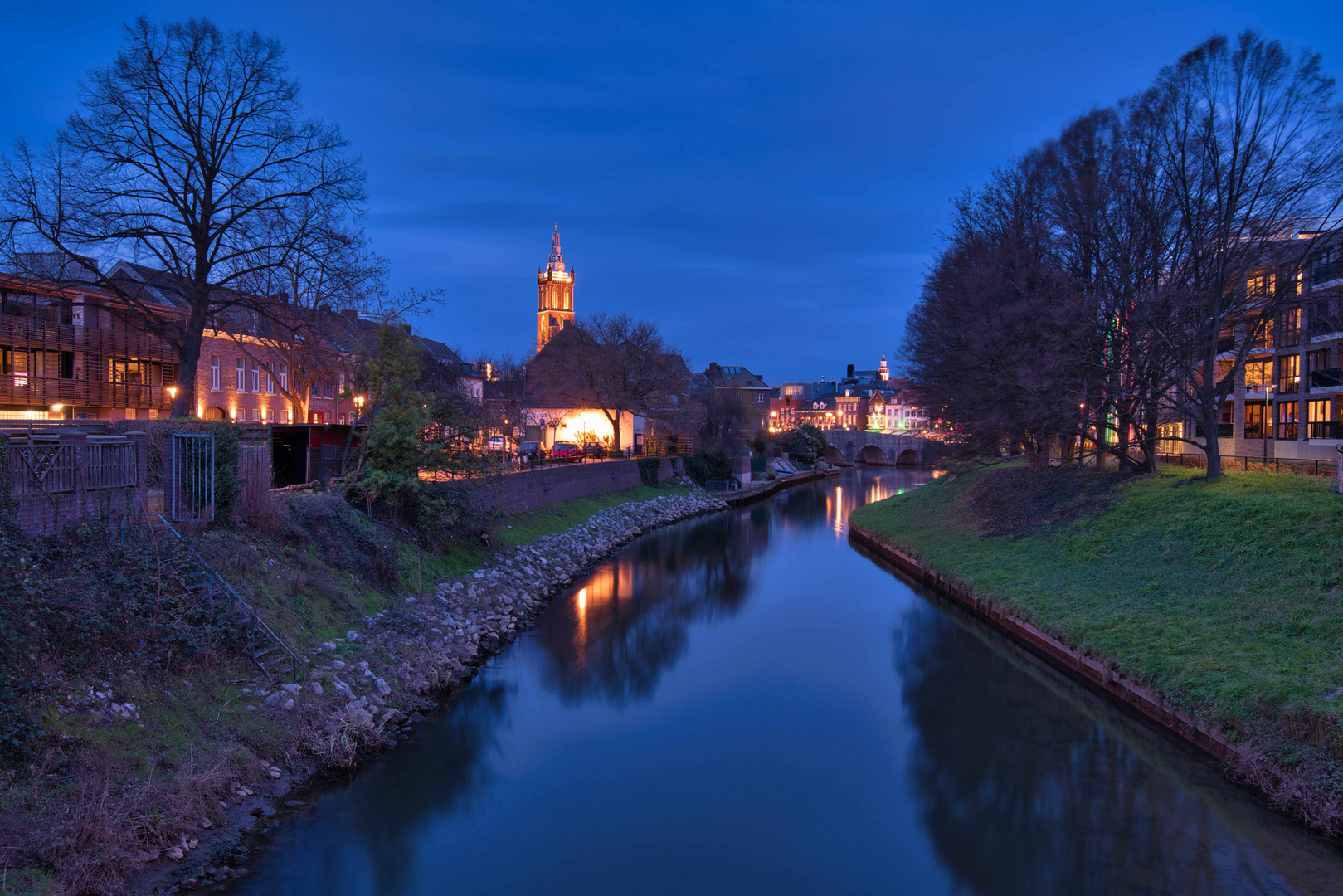 Roermond in der blauen Stunde