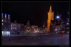 Roermond ... Marktplatz zu später Stunde ...