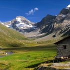 ... Rötalm - im Hintergrund die Rötspitze (3495m) ...