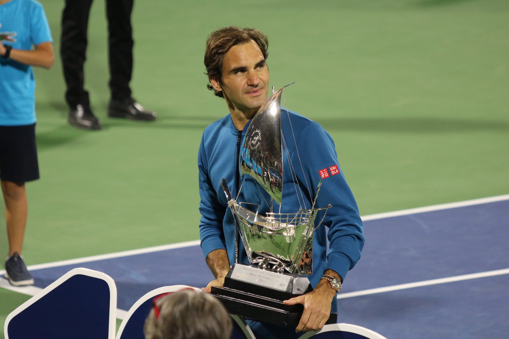 Roger Federer Dubai 2019 der 100 Sieg 