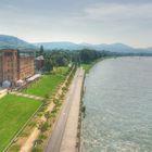 Rohmühle, Siebengebirge mit Rhein, Bonn