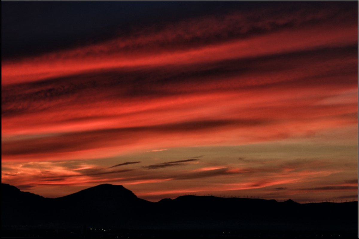 Rojo atardecer