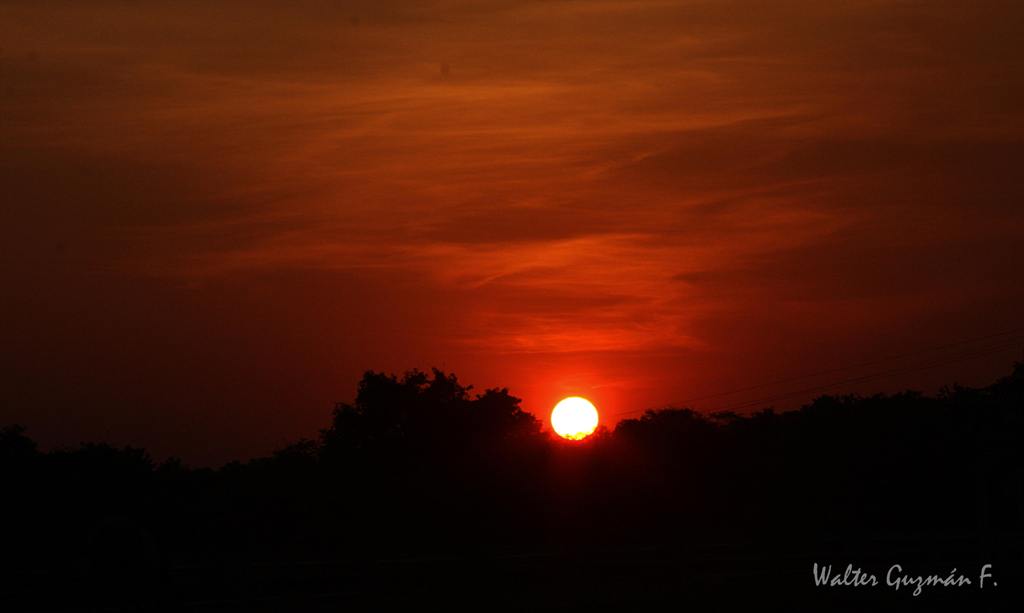 Rojo atardecer