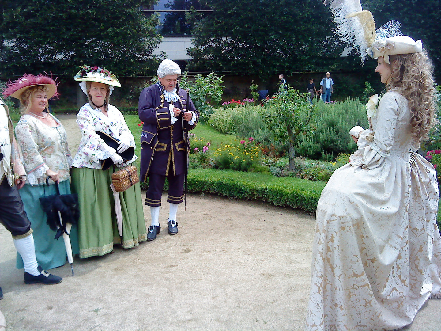 Rokoko-Gartenfest i.Prinz-Georg-Garten i.Darmstadt a.13.7.14