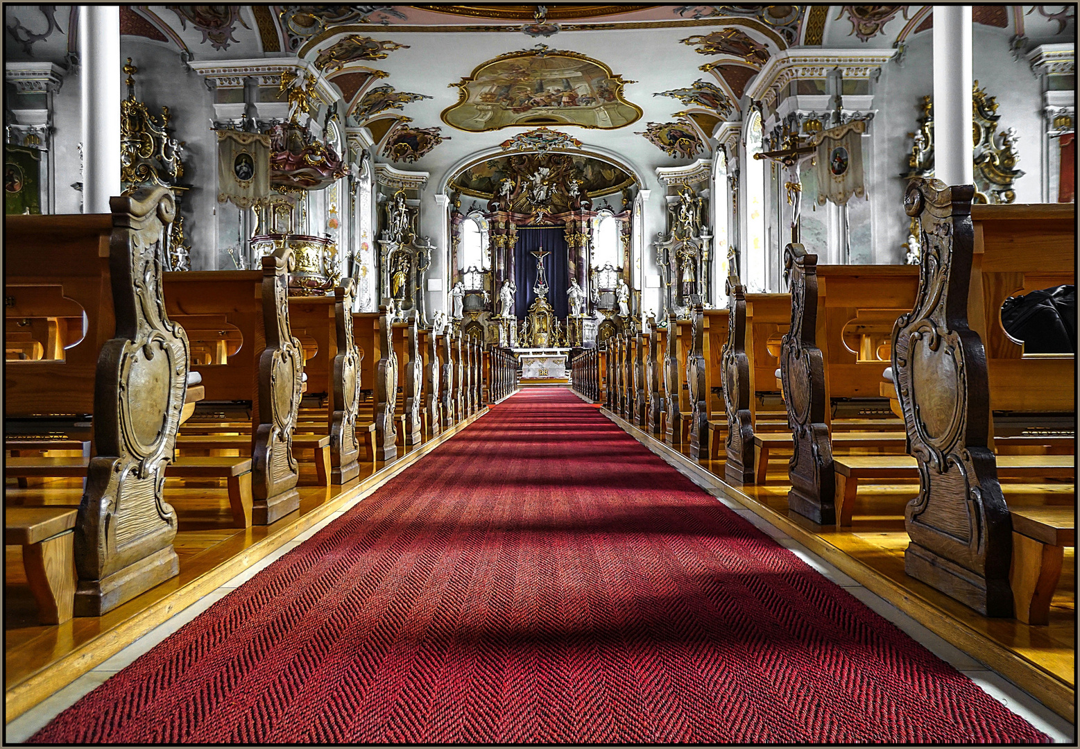 Rokoko Pfarrkirche St. Pankratius Wiggensbach / Oberallgäu (1)