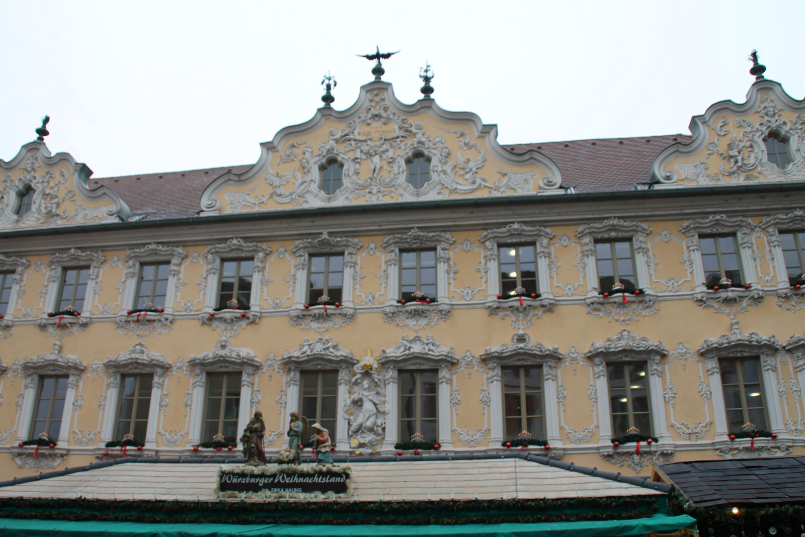 Rokokogebäude am Markt in Würzburg