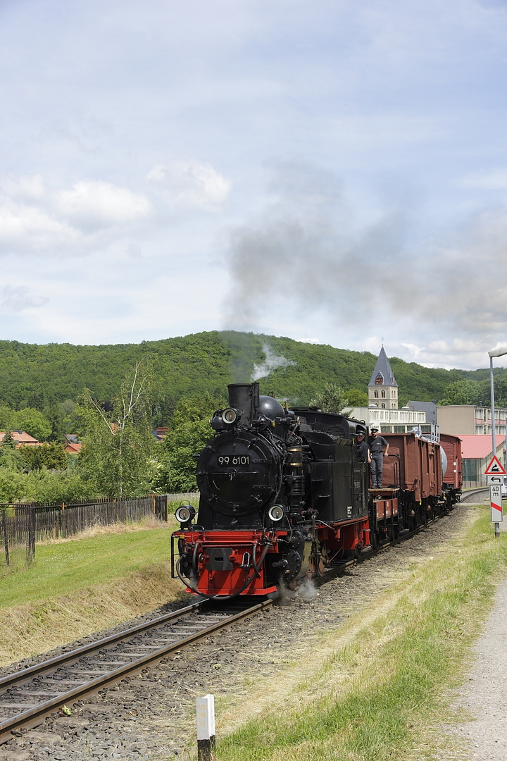 Rollbockzug im Harz in Wernigerode