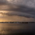 Rollcloud über Gager's Hafen auf Rügen