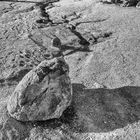 Rollende Felsen und Steine in der Montana Blanca, Teide Nationalpark
