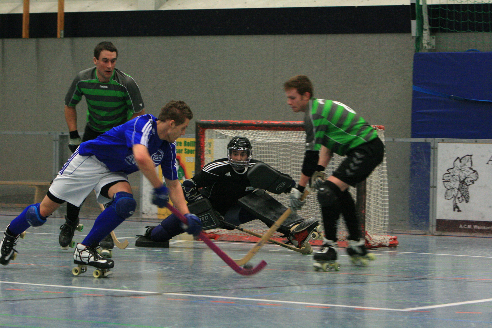 Rollhockey Nationaltorwart Tobias Wahlen Hülser Sport Verein