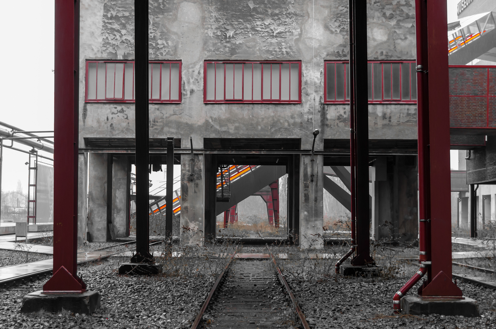 Rolltreppe an der Zeche Zollverein