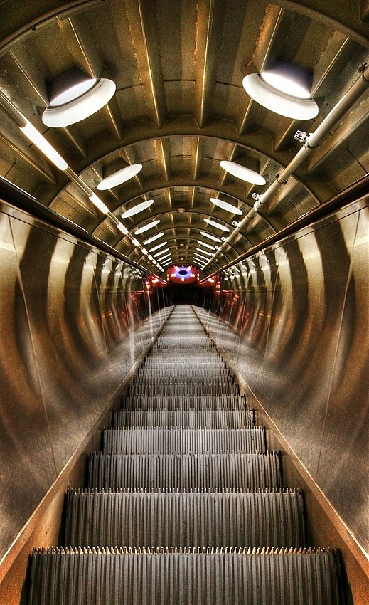 Rolltreppe - Atomium Bruessel -