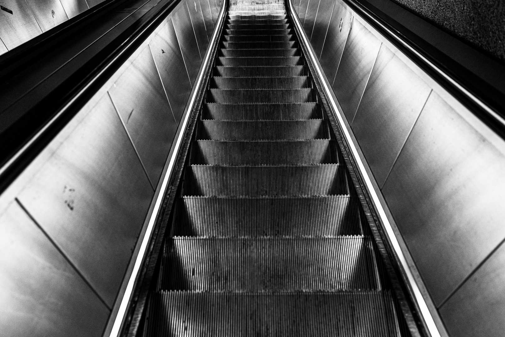 Rolltreppe aus der U-Bahn