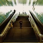 Rolltreppe der U Bahn Station  Überseequartier  