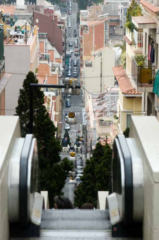 Rolltreppe im Freien