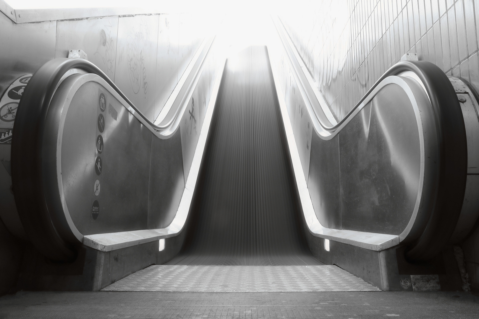 Rolltreppe in den Himmel