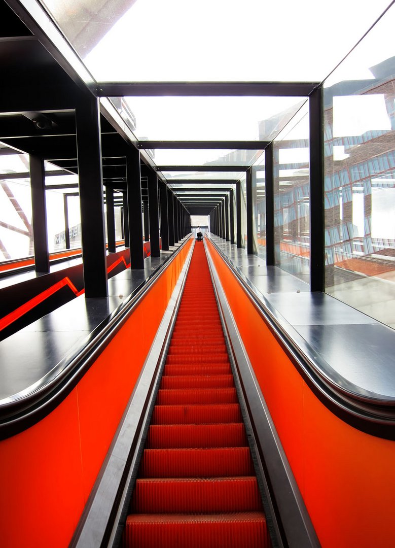 Rolltreppe in der Zeche Zollverein