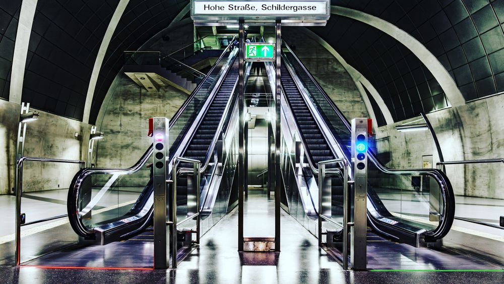 Rolltreppe U-Bahnhof Köln