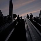 Rolltreppe zum Abendhimmel