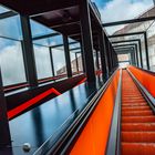 Rolltreppe zum Ruhrmuseum in der Zeche Zollverein, Essen