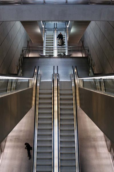 Rolltreppen in Københaven´s neuer U-Bahn