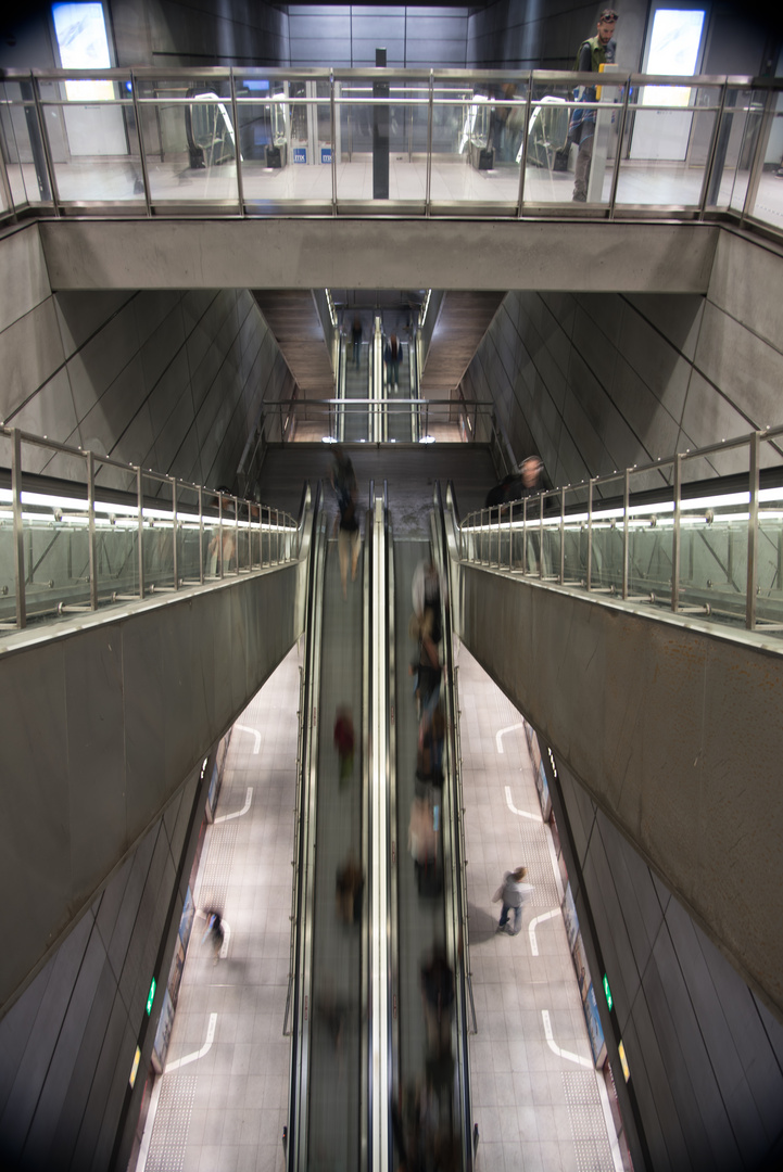 Rolltreppen in Koppenhagen