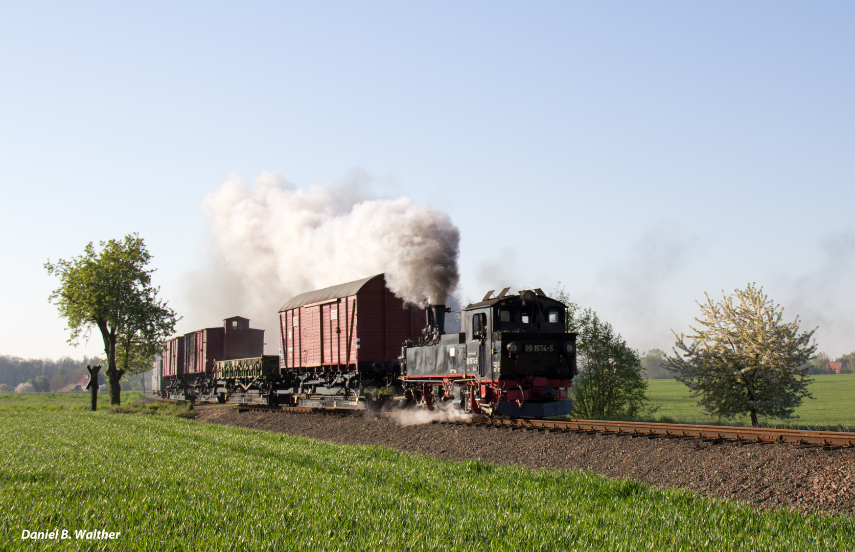 Rollwagenverkehr an der Döllnitzbahn