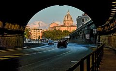 ROM   - Auf dem Weg  zum  Piazza Venezia -