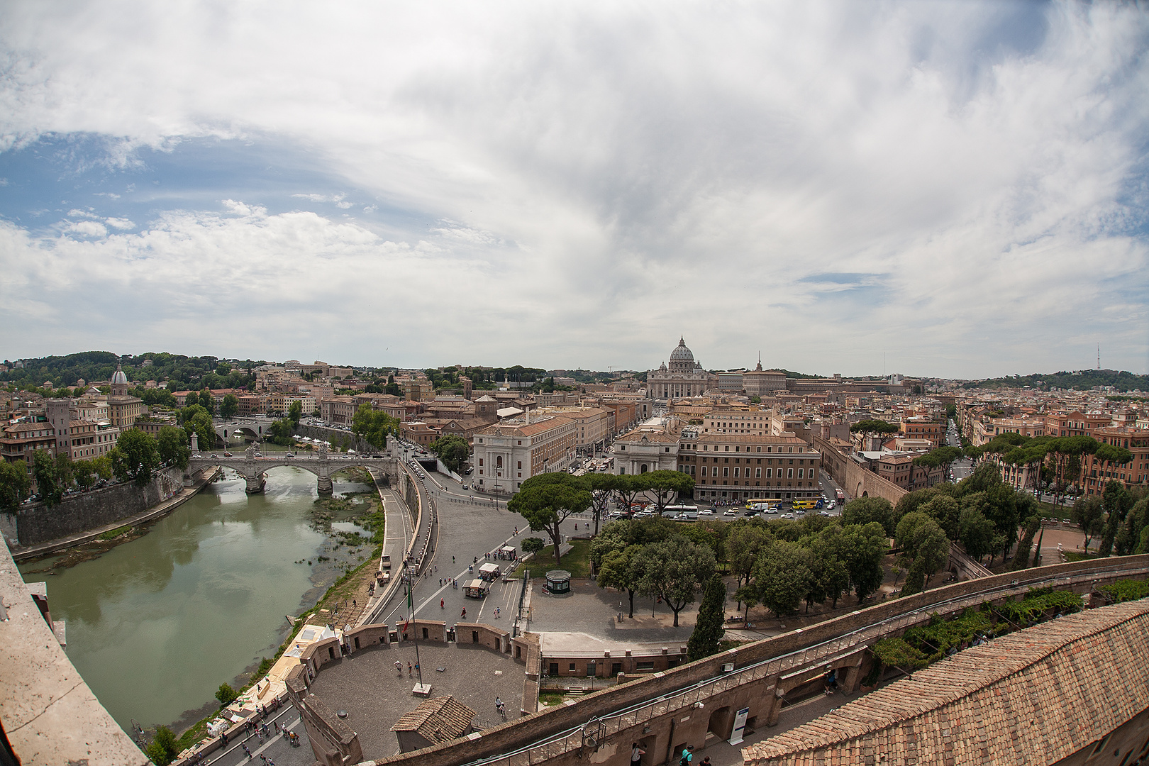 Rom Aussicht von der Engelsburg