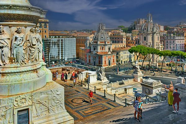 Rom  - Blick von der Piazza Venezia